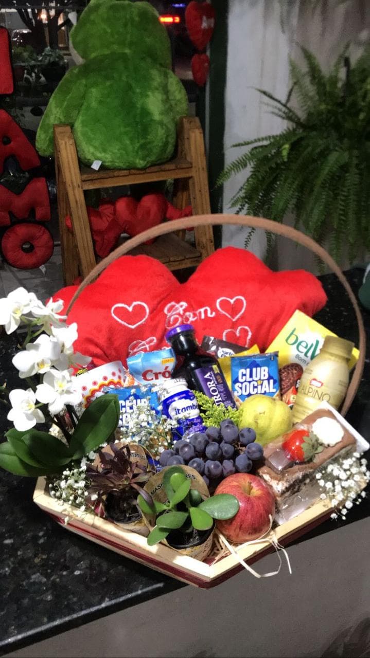 Cesta de café da manhã especial