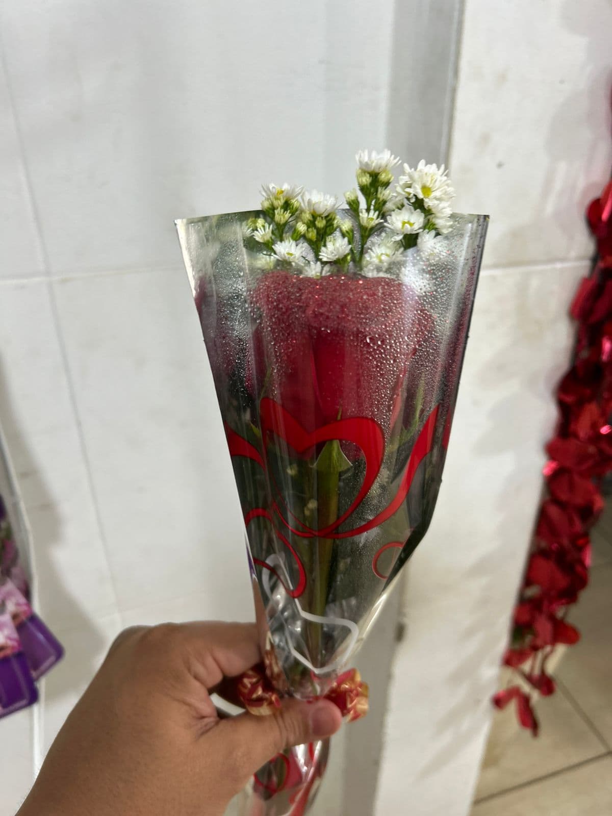 Ramalhete com 1 rosa