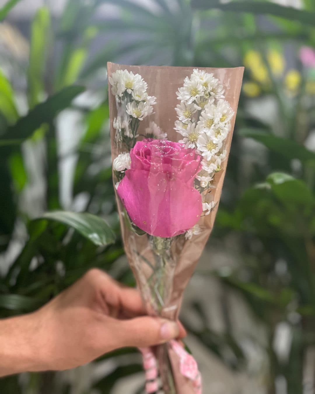 Rosa decorada na unidade